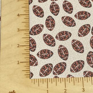 Sport - Football Leopard Print faux leather printed vinyl sheet