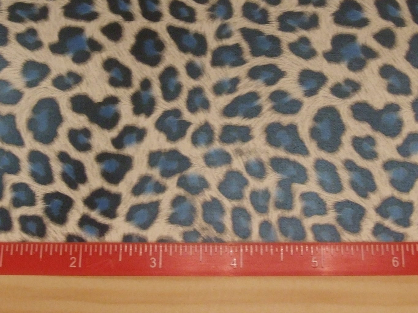 Leopard Print Blue shiny top faux leather printed vinyl sheet – The ...