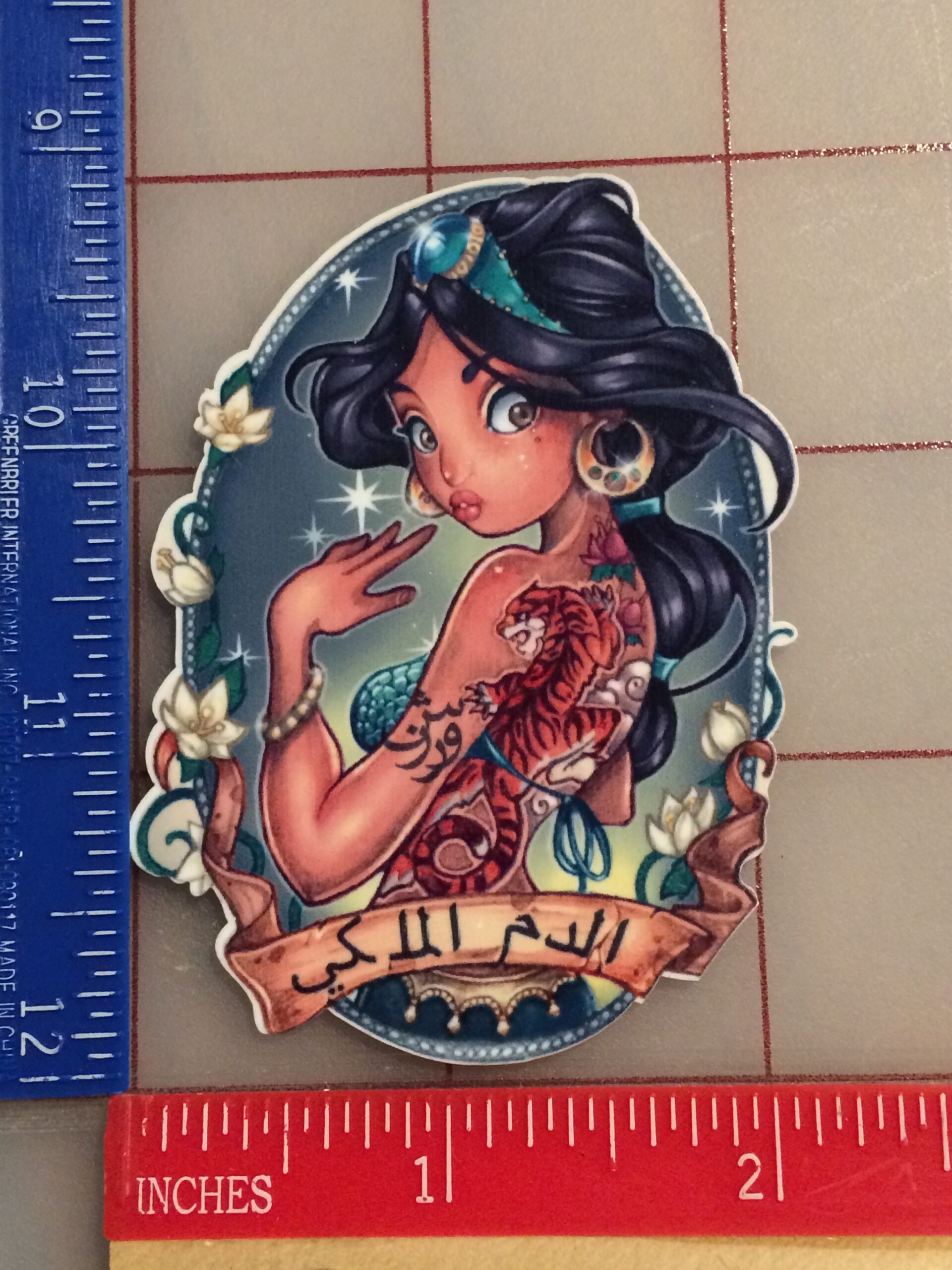 disney princess jasmine with tattoos