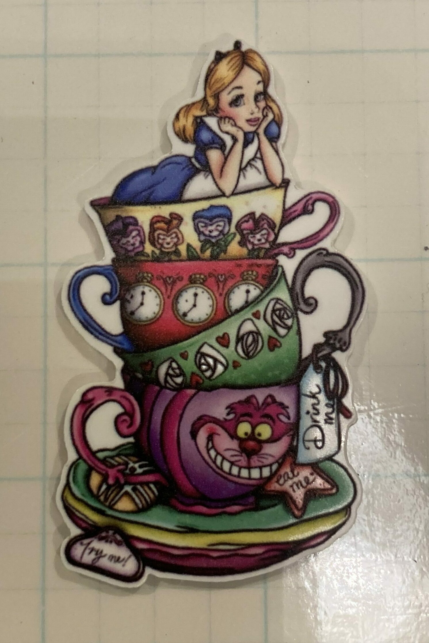 Alice Tea Cup - Alice in Wonderland Drink Me Large Resin Cup
